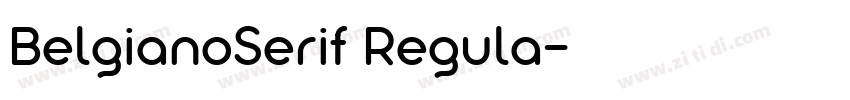 BelgianoSerif Regula字体转换